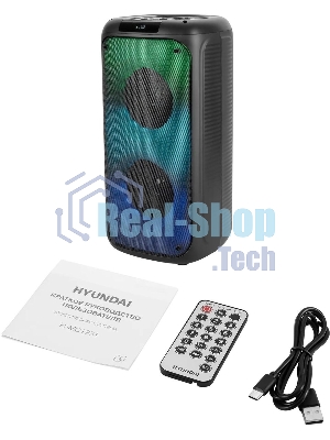 Минисистема Hyundai H-MC1231 черный 40Вт FM USB BT micro SD