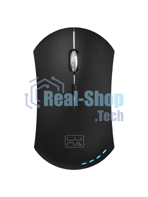 Мышь беспроводная Qumo Office Luna M74 черный, 1600 dpi, радиоканал, USB, кнопки - 6