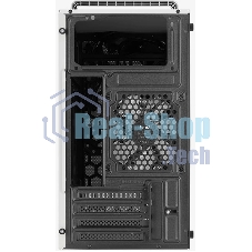 Корпус mATX AeroCool CS-109-G-WT-v1 4711099472383 белый, без БП, USB 3.0, 2*USB 2.0, HD Audio