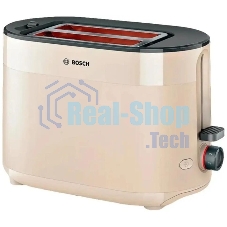 Тостер Bosch TAT2M127 бежевый, 950 Вт, 2 слота