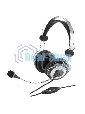 Гарнитура Genius HS-04SU черный/серый, проводная