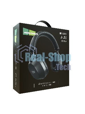 Беспроводные/проводные наушники MORE CHOICE HW55 черный, накладные, Bluetooth + проводной, до 12 ч