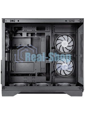 Компьютерный корпус Chieftec Visio черный без БП ATX 2x80мм 4x120мм 2x140мм 1xUSB 2.0 2xUSB 3.0 audio bott PSU