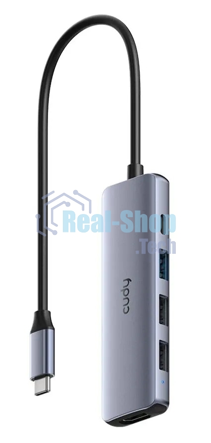 USB-концентратор CUDY UH405, USB Type-C, HDMI, USB, адаптер/ USB Type-C