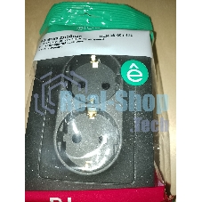Розетка 2-ая с/з со шторками, 16А, 250 В SE Blanca внутр Антрацит