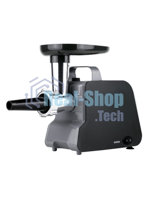 Мясорубка электрическая Centek CT-1628 серый/черный, 2000 Вт, 2 кг/мин, реверс, насадки - 6