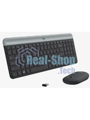 Комплект клавиатура+мышь Logitech MK470 беспроводной, USB, 1000 DPI, чёрный
