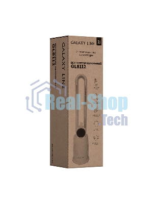 Вентилятор Galaxy Line GL8112 белый/чёрный, напольный, 70 Вт, 3 скорости, колонный