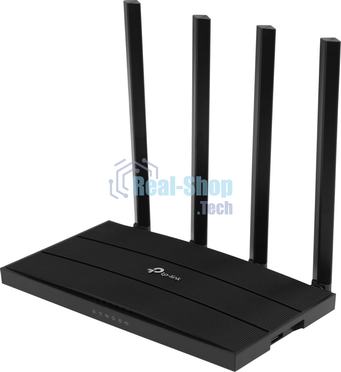 Роутер беспроводной TP-Link Archer C6U AC1200 10/100/1000BASE-TX/4G ready черный