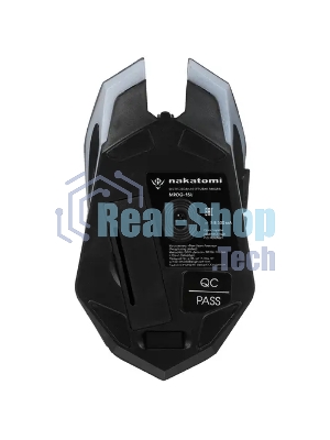 Мышь беспроводная Nakatomi MROG-15U черный, 1600 dpi, радиоканал, USB, кнопки - 6