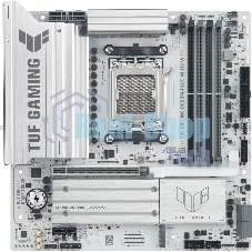 Материнская плата Asus TUF GAMING B850M-PLUS WIFI7 W, AM5, AMD B850, 4xDDR5, 4xSATA, 3xM.2, 1xPCIe 5.0 x16, 1xPCIe 3.0 x1, 1xDP, 1xHDMI, 1x2.5Gb LAN, Wi-Fi 7, Bluetooth 5.4, 1xUSB-C 20Gbps, 3xUSB-A 10Gbps, 4xUSB-A 5Gbps, 4xUSB-A 2.0, 5x3.5 мм, 7.1, mATX