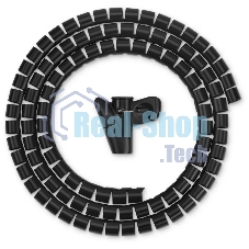 Кабельный органайзер Buro Spiral Hose 15x1500мм черный