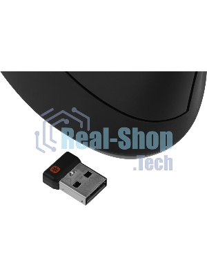 Мышь беспроводная/проводная Logitech MX Vertical графитовый, 4000 dpi, радиоканал, Bluetooth, USB, кнопки - 6