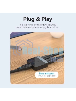 Переключатель - разветвитель Vention HDMI v2.0 4K двунаправленный 2x1/1x2