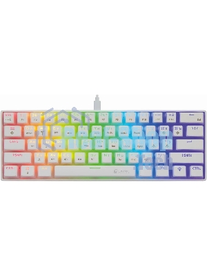 Клавиатура Oklick K763W гибридная, Bluetooth, радиоканал, белый