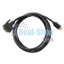 Кабель HDMI to DVI-D (19M -25M) 2м, TV-COM LCG135E-2M