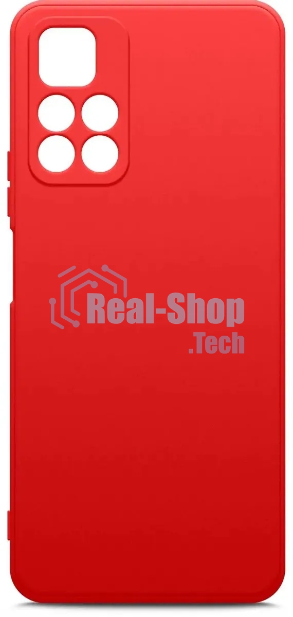 Чехол (клип-кейс) BORASCO Microfiber Case, для Xiaomi Poco M4 Pro, красный
