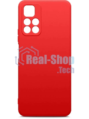 Чехол (клип-кейс) BORASCO Microfiber Case, для Xiaomi Poco M4 Pro, красный