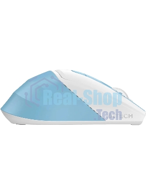 Мышь беспроводная A4Tech Fstyler FG45CS Air2 голубой/белый, 2000 dpi, радиоканал, USB, кнопки - 7