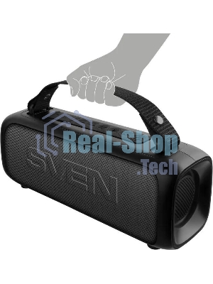 Портативная колонка SVEN PS-235 черный 12W 2.0 BT 3600mAh
