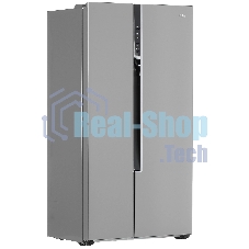 Холодильник Haier HRF-535DM7RU серебристый двухкамерный 337/167л морозилка сбоку, No Frost, Side by Side