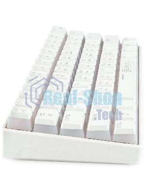 Клавиатура Oklick K763W гибридная, Bluetooth, радиоканал, белый