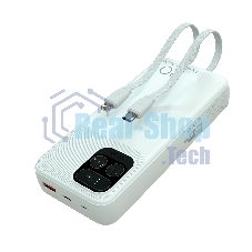 Портативный аккумулятор More choice (4620202550613) PB55-20 с кабелем 1USB 3.0A 22.5W PD - 20000mAh белый