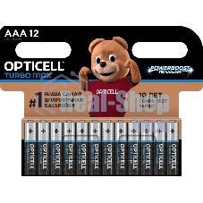Батарея Opticell Turbo MAX LR03 AAA (12шт) блистер