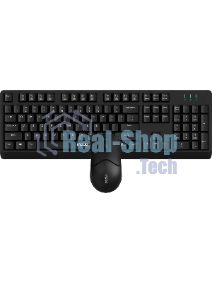 Комплект клавиатура+мышь Rapoo X1500 беспроводной, USB, 1200 DPI, чёрный