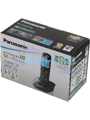 Телефон Panasonic KX-TG2511RUN (платиновый) АОН, Caller ID,спикерфон на трубке,переход в Эко режим одним нажатием