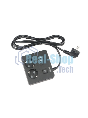 Бытовой удлинитель PowerCube, 2 р с/з вык.,3USB, 3500 Вт, 16А, 1.9 м, 3x1,0 черный квадрат PC-1B-2M