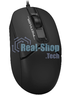 Мышь проводная A4Tech Fstyler FM12S черный, 1200 dpi, USB, кнопки - 3