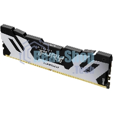 Оперативная память Kingston Fury Renegade, DDR5, 32Gb (1x32GB), 6400MHz, CL32, DIMM, радиатор, серебристый/черный