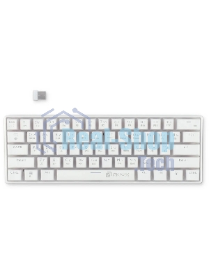 Клавиатура Oklick K763W гибридная, Bluetooth, радиоканал, белый