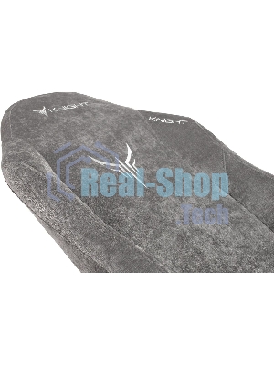 Кресло Бюрократ Knight N1 Fabric серый, ткань, 120 кг, механизм качания
