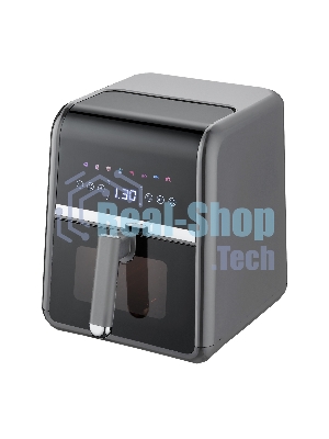 Аэрогриль Centek CT-3189 серый, 1500 Вт, 5 л, сенсор, 8 программ