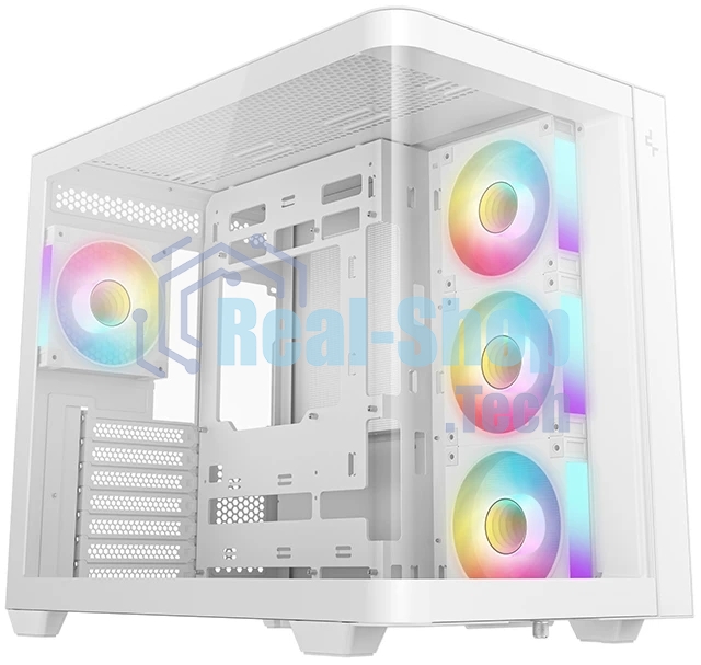 Корпус DeepCool CG530U 4F White, Midi-Tower, белый, 4 x 120 мм