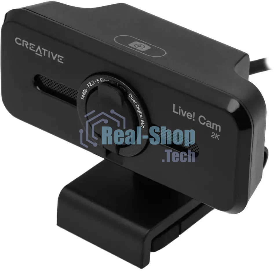 Веб-камера Creative Live! Cam Sync V3 2560x1440, 30 кадр/с, USB, микрофон, шторка приватности, автофокус, крепление на мониторе