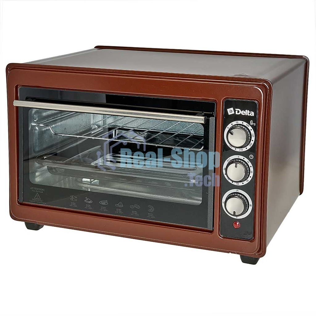Мини-печь Delta D-0123 коречневый