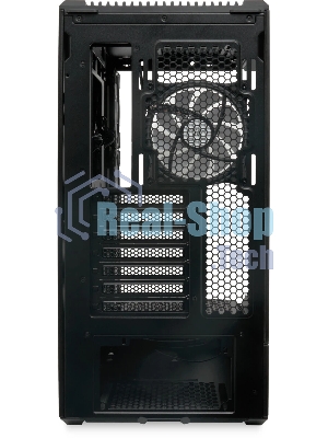 Компьютерный корпус без блока питания HSPD F711-TGbK-ARGB, Panoramic Full Tower, черный, TG, 0.7 SPCC, 4x120мм ARGB ATX, mATX, mITX 190/420/280мм 2x2.5