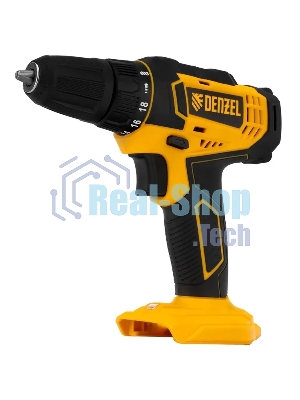 Дрель-шуруповерт Denzel CDL-18-0, 18 В, 0 Ач, 30 Нм, щеточный