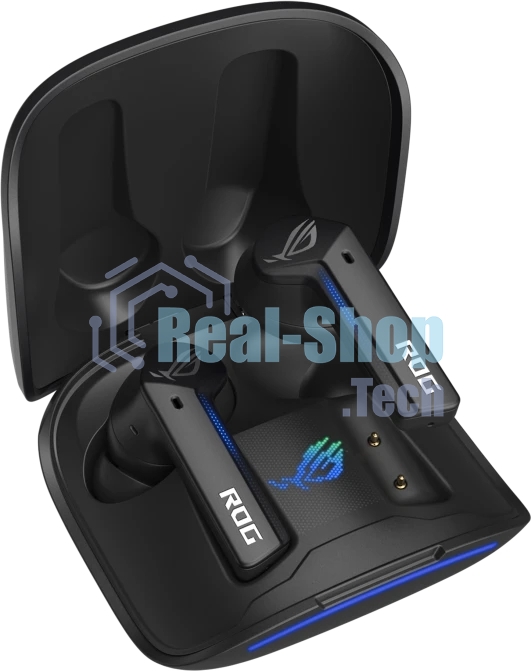 Гарнитура ASUS ROG Cetra True Wireless SpeedNova чёрный, беспроводная, радиоканал, до 26 ч, совместимость с PS5