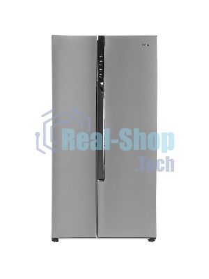 Холодильник Haier HRF-535DM7RU серебристый двухкамерный 337/167л морозилка сбоку, No Frost, Side by Side