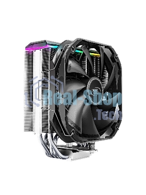 Кулер для процессора DEEPCOOL AS500 черный, 140 мм, алюминий/медь, 1200 об/мин, 26 дБ, 4 pin, 220 Вт, 164 мм