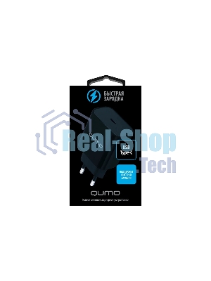 Сетевое зарядное устройство Qumo Energy light (Charger 0050) PD 20W, 1USB Type-C, черный