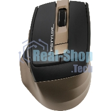Мышь беспроводная A4Tech Fstyler FG35 золотистый/черный, 2000 dpi, радиоканал, USB, кнопки - 6