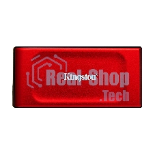 Внешний SSD Kingston XS1000, 2TB, USB 3.2 Gen 2 Type-C, R/W 1050/1000, красный