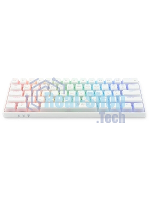 Клавиатура Oklick K763W гибридная, Bluetooth, радиоканал, белый