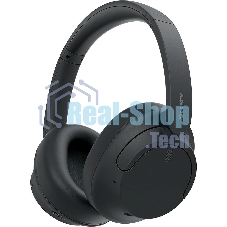Беспроводные/проводные наушники SONY WH-CH720N черный, полноразмерные, Bluetooth + проводной, активное шумоподавление, до 50 ч