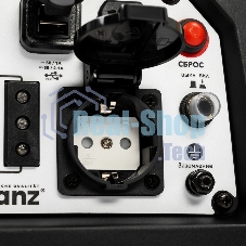 Генератор инверторный Kranz KR1200I, 1,2кВт, 230В, 2л, закрытый корпус, ручной старт